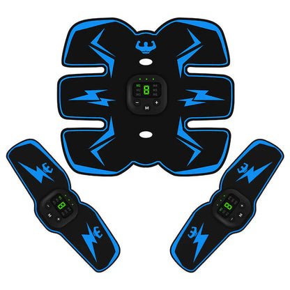 Rechargeable ABS Muscle Stimulator – Wireless Ab Toner with 8 Modes & 29 Intensity Levels