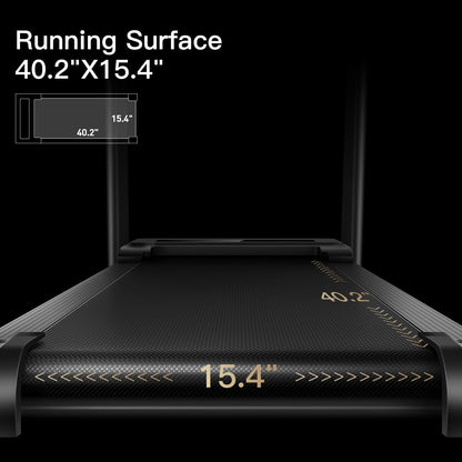 Home Folding Treadmill with Pulse Sensor, 2.5 HP Quiet Brushless, 7.5 MPH, 265 LBS Capacity